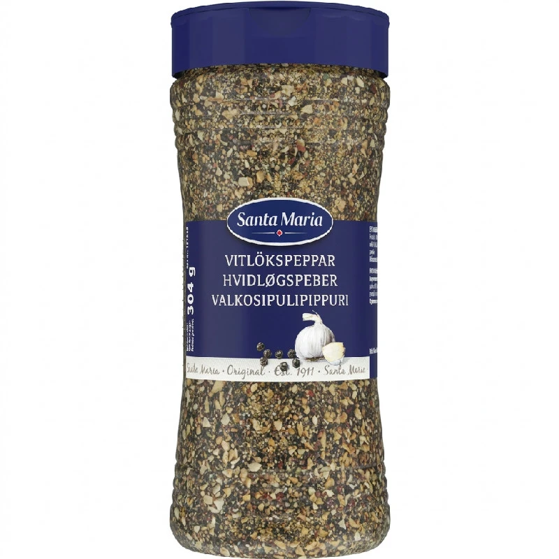 Santa Maria Hvitløkpepper i strøglass 304 G 284824 by Santa Maria color Svart
