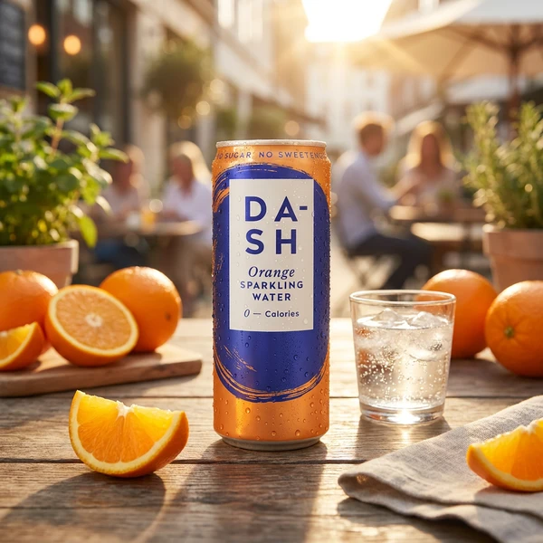 Dash Water Sprudlende Appelsin 330 ml. GBDAS0109 by Dash Water color Svart