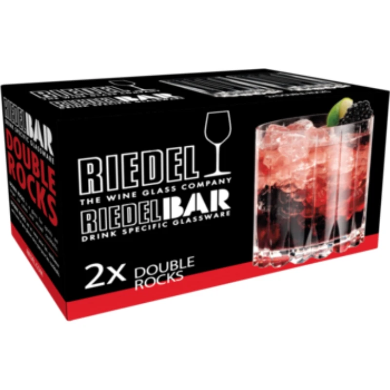 Riedel Double Rocks Bar - 2 stk 905479 by Riedel color Svart