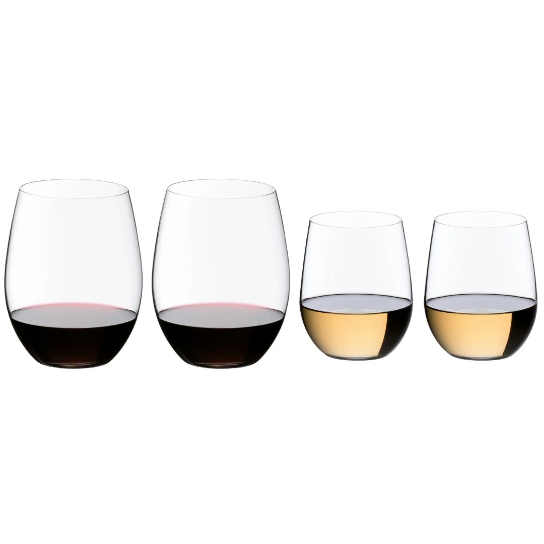 The O Wine Tumbler Cabernet/Merlot + Viognier/Chardonnay 4 glass 925684 by Riedel color Svart