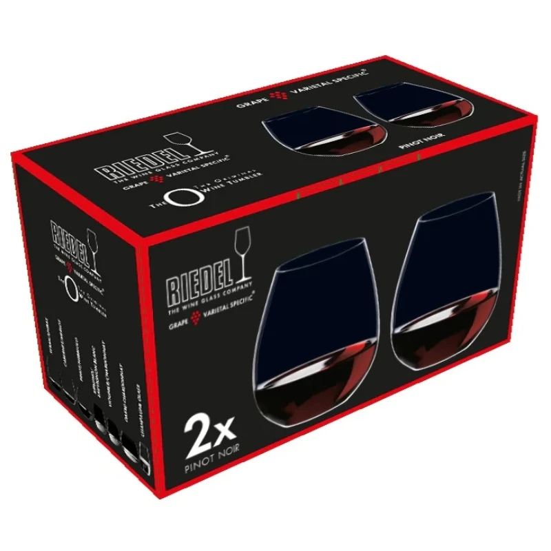 Riedel Tumbler vinglass O Old World Pinot Noir - 2 stk 937608 by Riedel color Svart