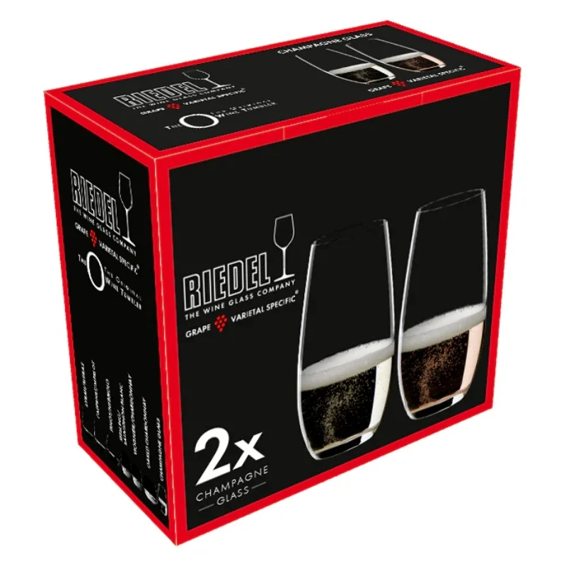 Riedel Tumbler vinglass O Champagne - 2 stk 937622 by Riedel color Svart
