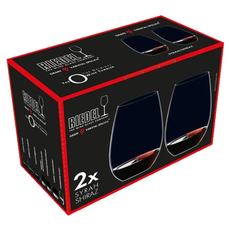 Riedel Tumbler vinglass O New World Shiraz - 2 stk 925613 by Riedel color Svart