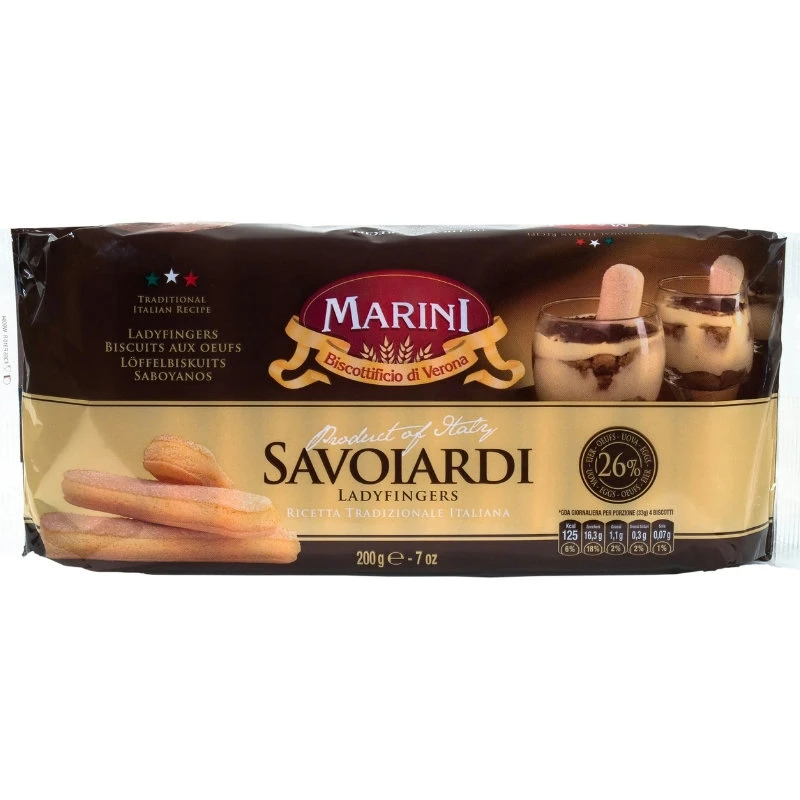 Ladyfingers / savoiardi 200 g 27050 by Marini color Svart