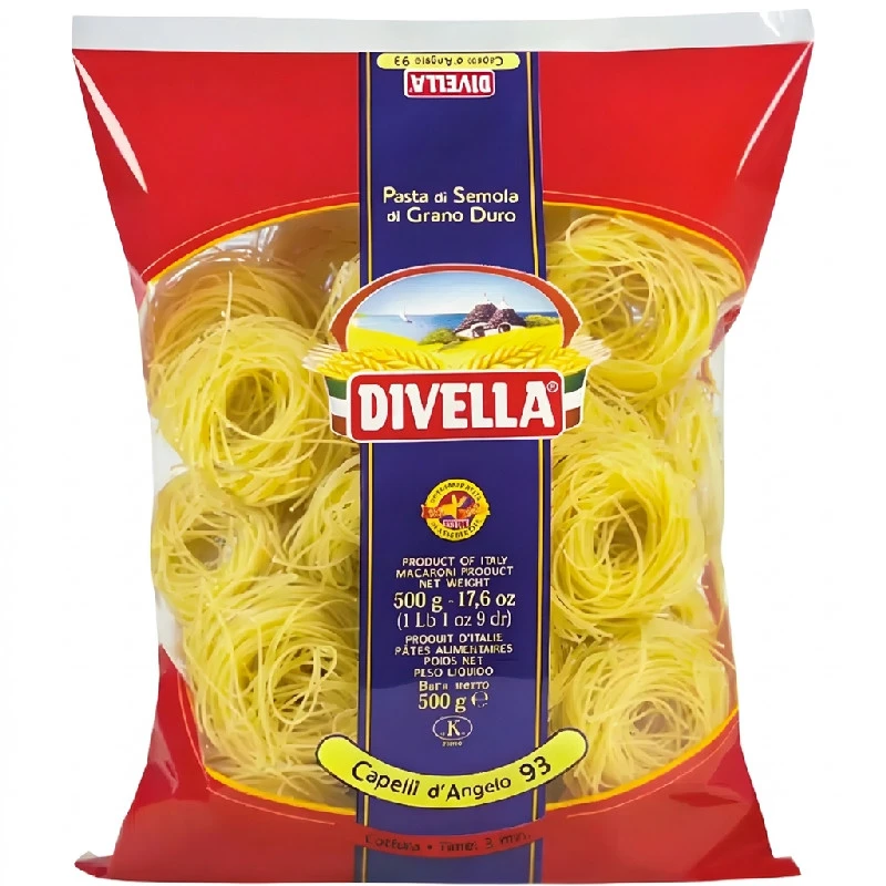 Capelli d' angelo 93 tynne reder 500 g 10171 by DIVELLA color Svart