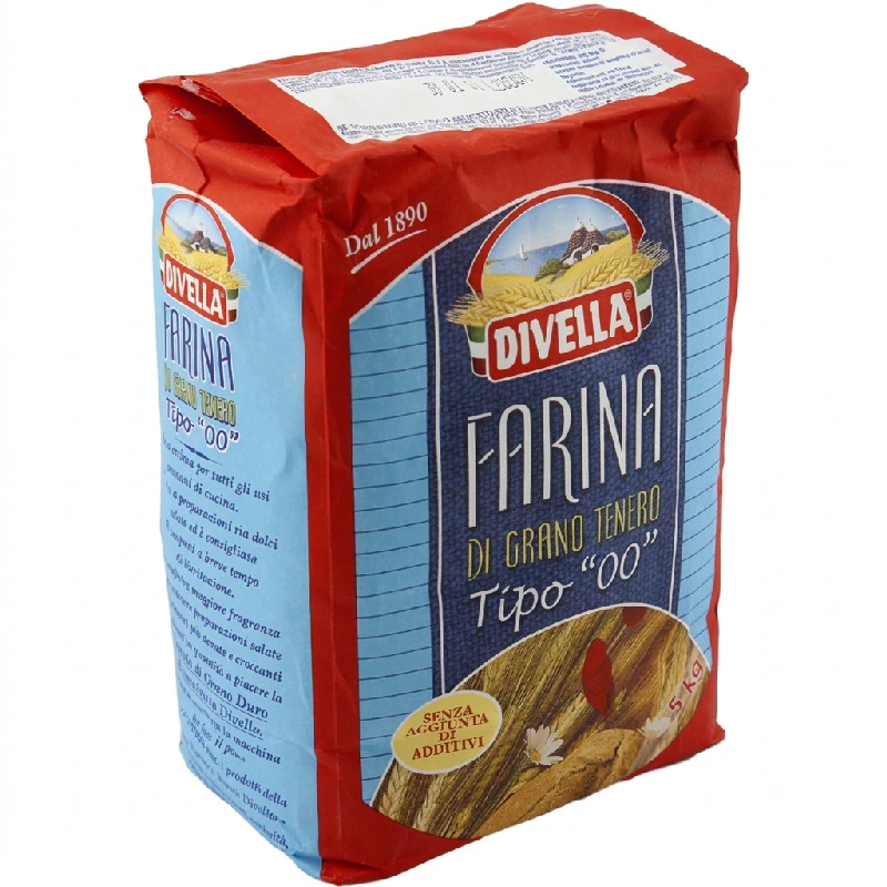 Farina/hvetemel "00" 5 kg 10535 by DIVELLA color Svart