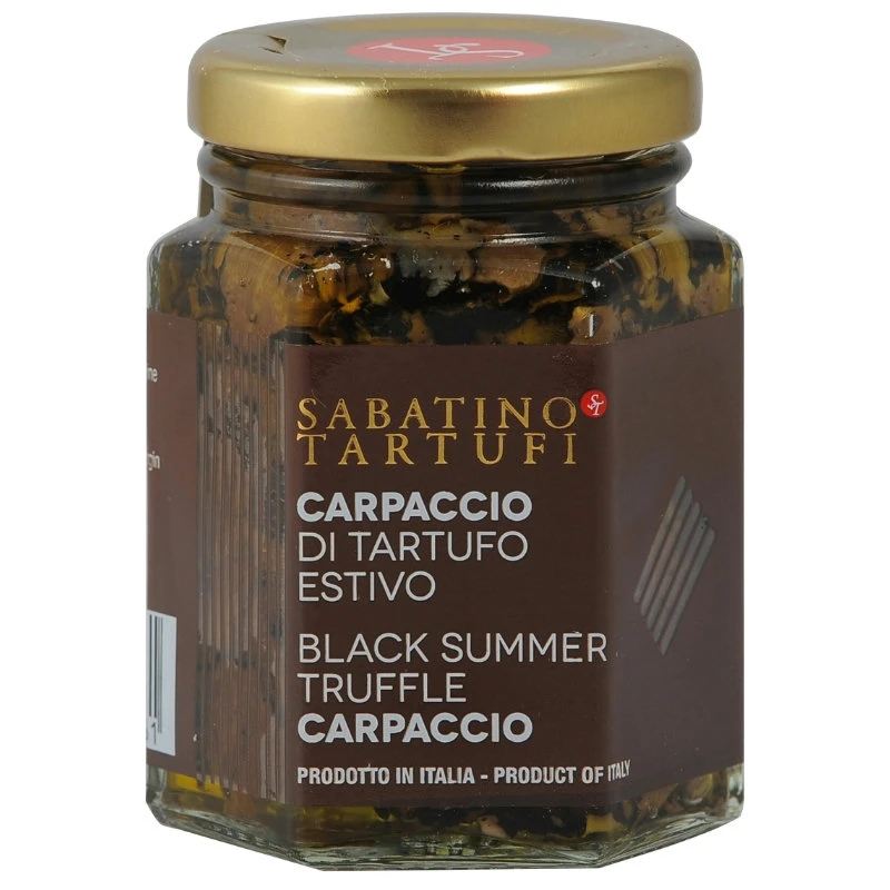 Trøffelcarpaccio 100% sort glass 90 g 19040 by Sabatino color Svart
