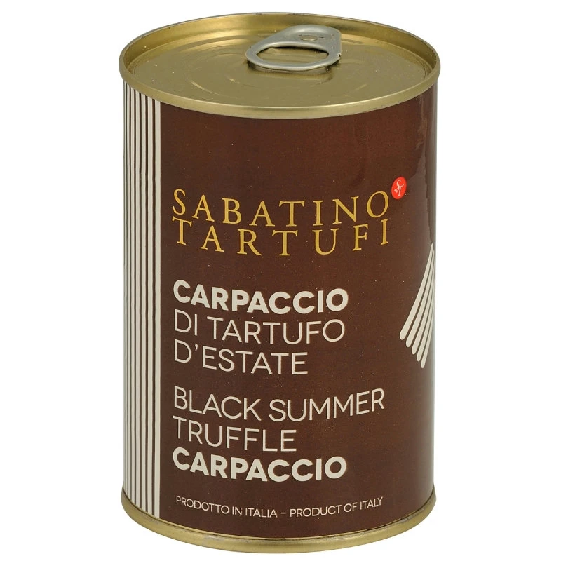 Trøffelcarpaccio 100% sort boks 400 g 19041 by Sabatino color Svart