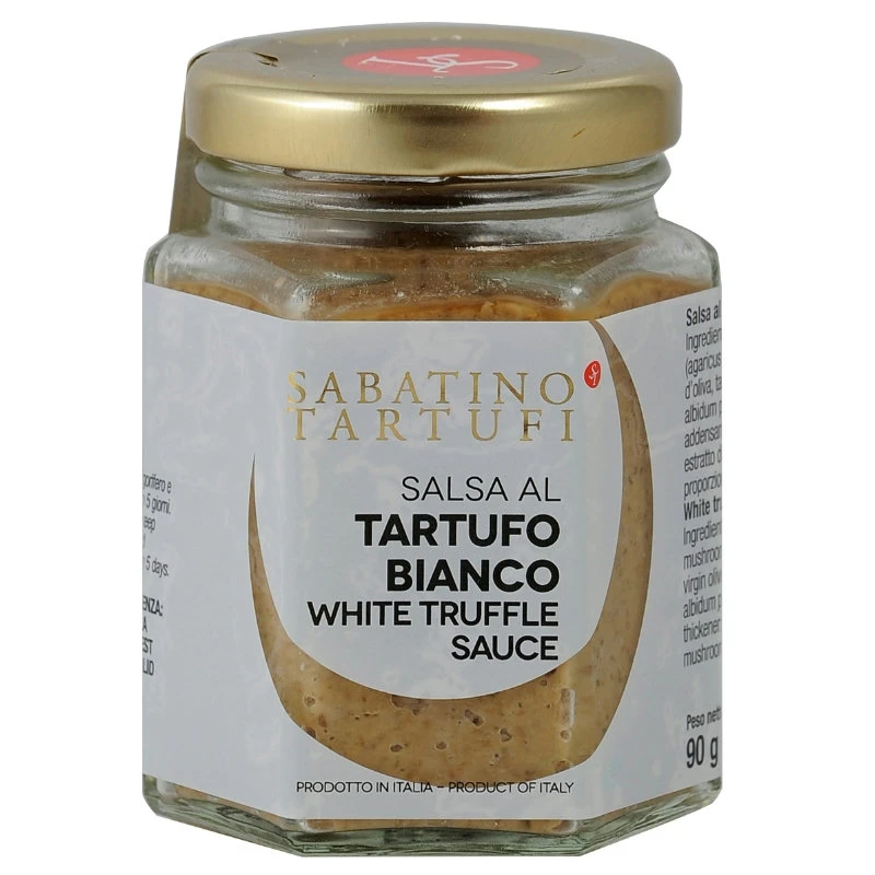 Trøffelsaus hvit 90 g 19044 by Sabatino color Svart