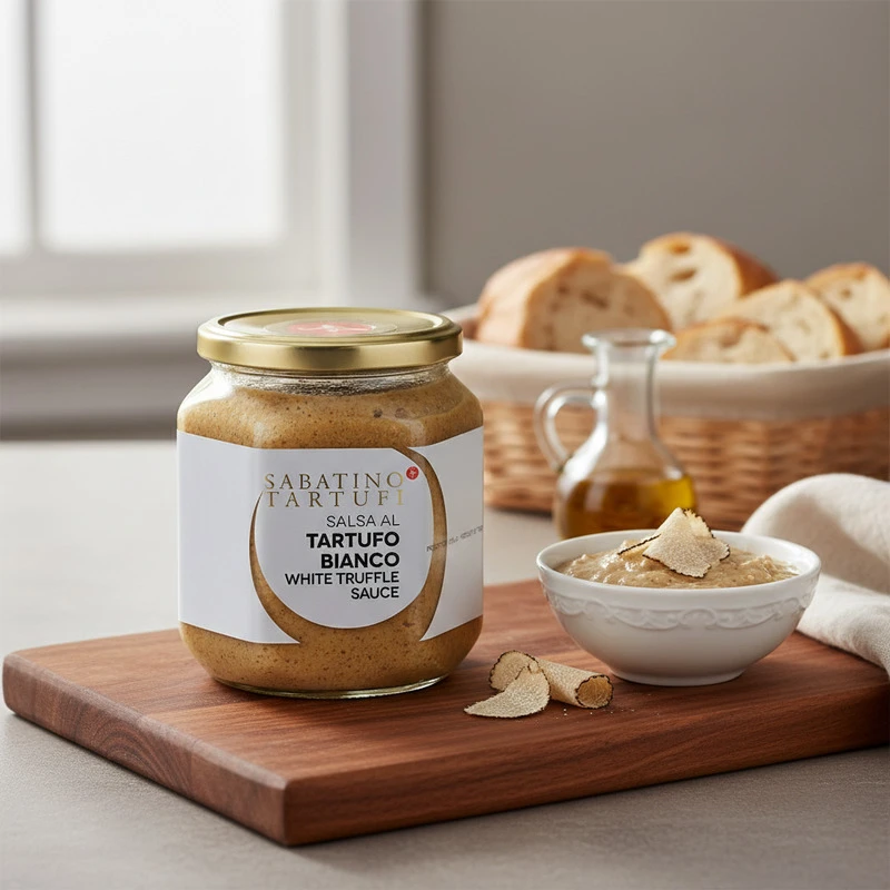 Hvit trøffelsaus 500 g 19045 by Sabatino color Svart