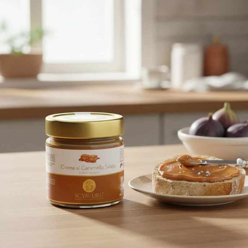 Smørpålegg salt karamell 200 g 27431 by Scyavuru color Svart