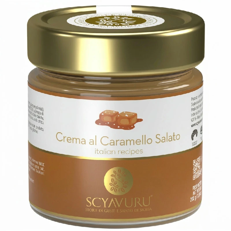 Smørpålegg salt karamell 200 g 27431 by Scyavuru color Svart