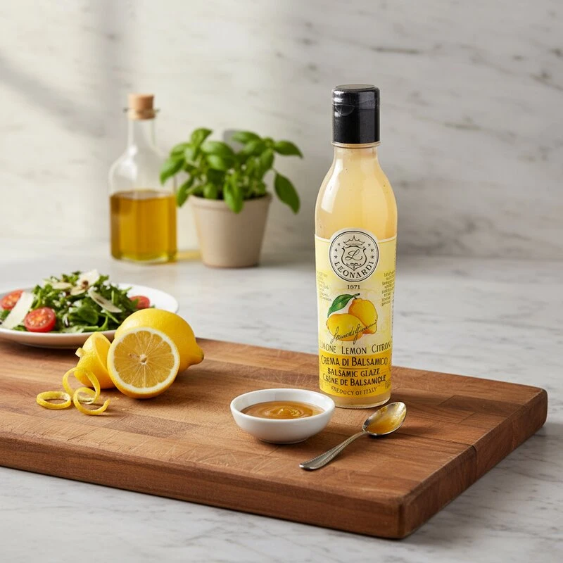 Balsamico glaze sitron PET 220 g 12053 by Leonardi color Svart