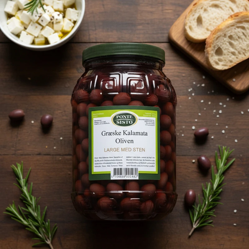 Oliven kalamata m/stein large 2 kg 17503 by Ponte Sisto color Svart