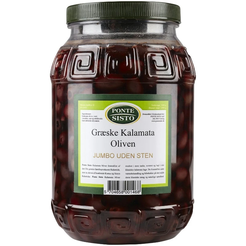 Oliven kalamata u/stein jumbo 1,9 kg 17502 by Ponte Sisto color Svart
