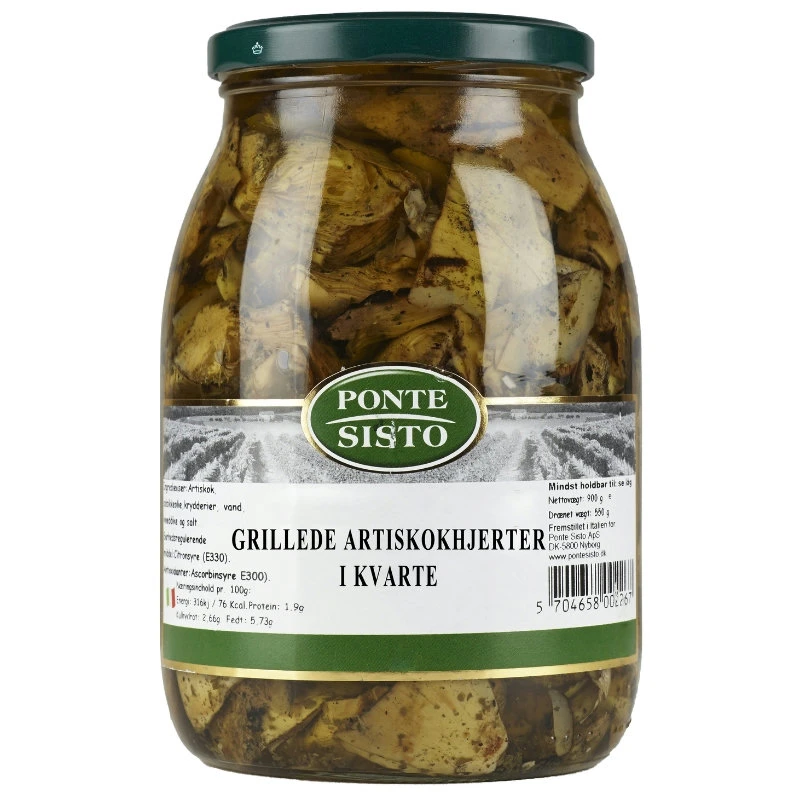 Artisjokkhjerter, kvarte, grillede 1 kg 18245 by Ponte Sisto color Svart