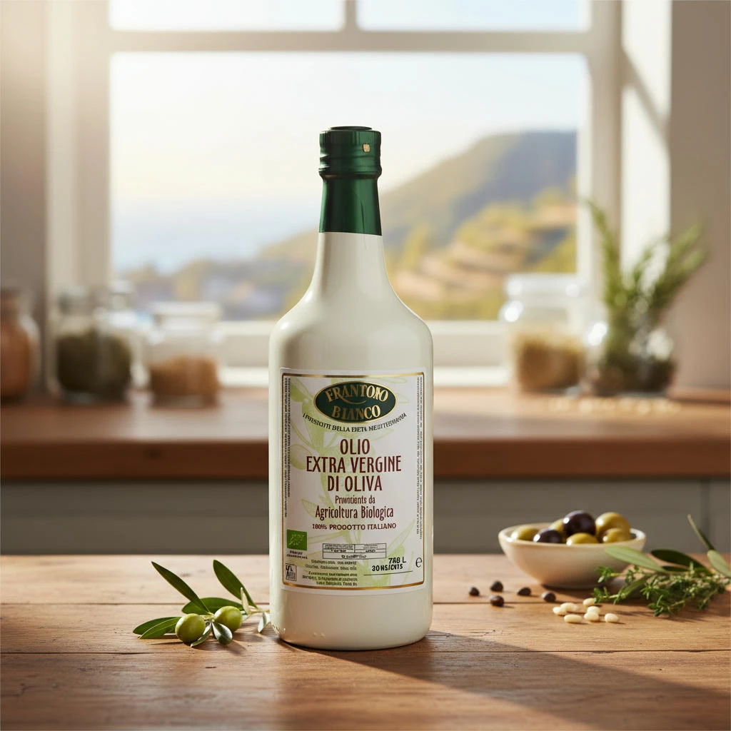 Økologisk Ekstra Jomfru Olivenolje Liguria 500 ml 15128 by Frantoio bianco color Svart