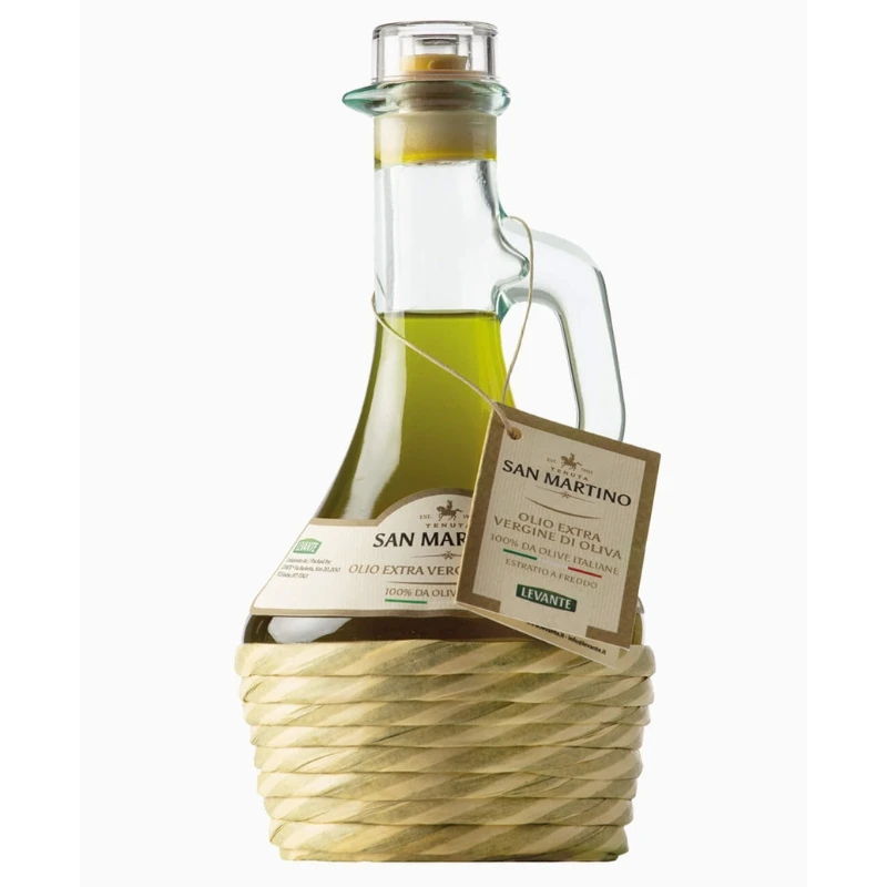 Ekstra Jomfru Olivenolje 100 % Italiensk 250 ml med Bast 15095 by San martino color Svart