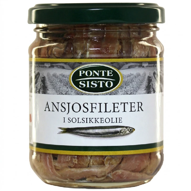 Ansjosfileter i olje 200 g 18501P by Ponte Sisto color Svart