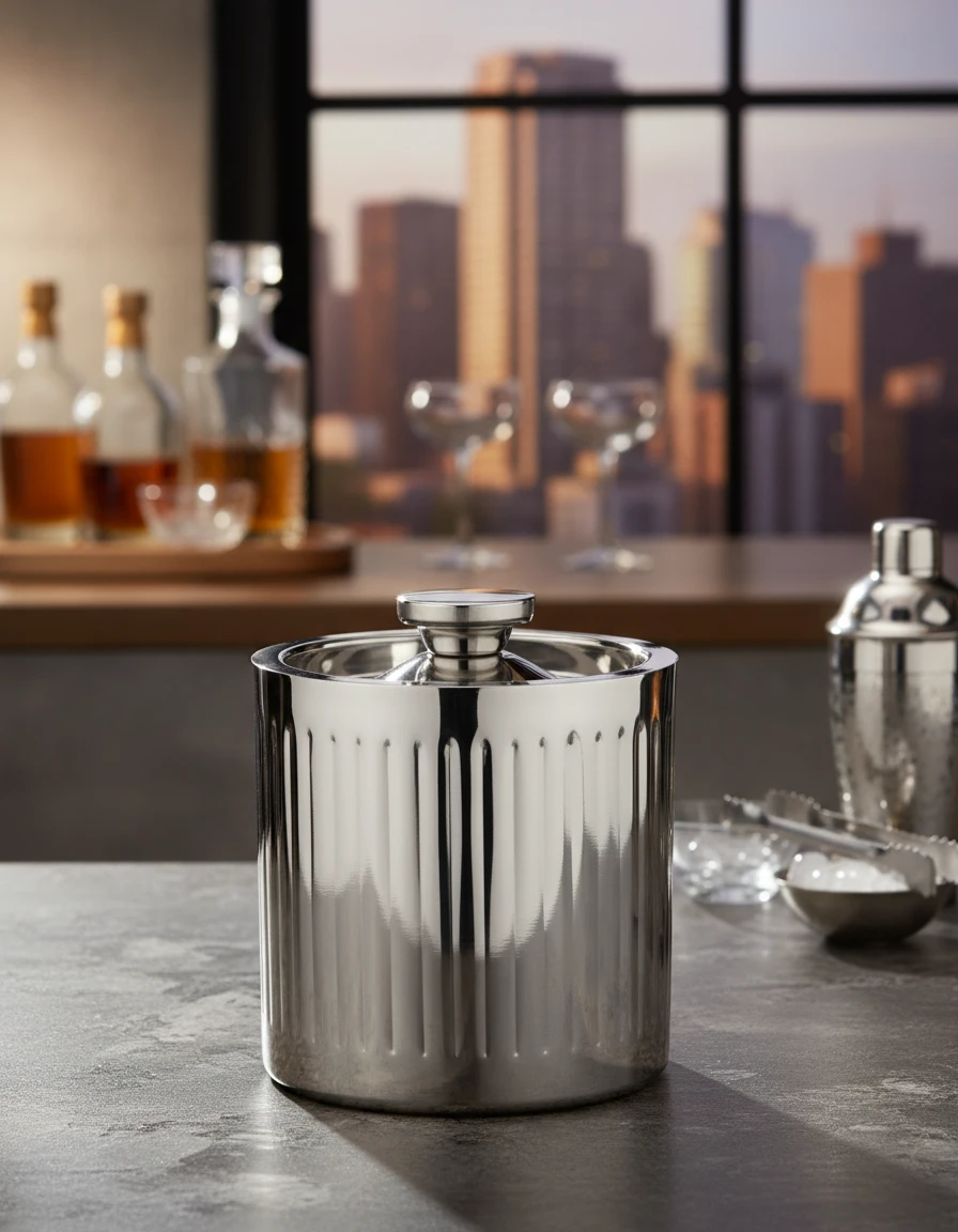 Isbøtte 1,5L riflet A12441860 by Koop color Silver