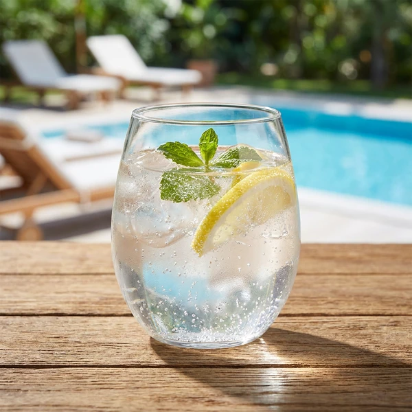 Design vannglass/drinkglass 33 cl - Tritan-plast BU5003N-21 by Rbdrinks color Svart