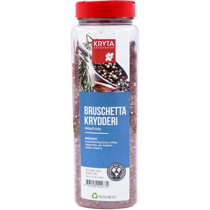 Bruschettakrydder 450 g 221405 by KRYTA color Svart