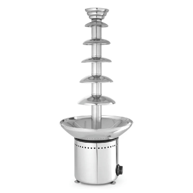 Sjokoladefontene 6-lags rustfritt stål 310W 274163 by Hendi color Svart