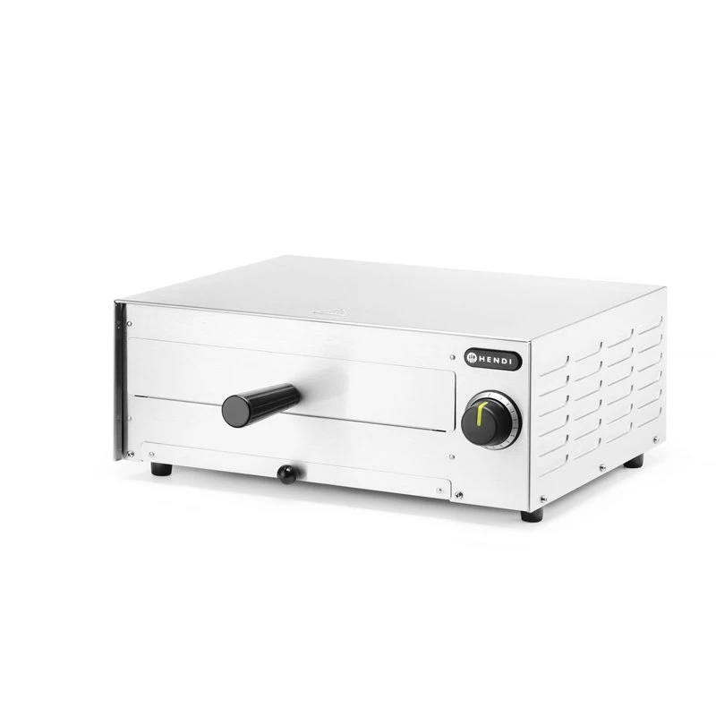 Pizzaovn rustfritt stål 480x420x195 mm 230V 1450W 220306 by Hendi color Svart