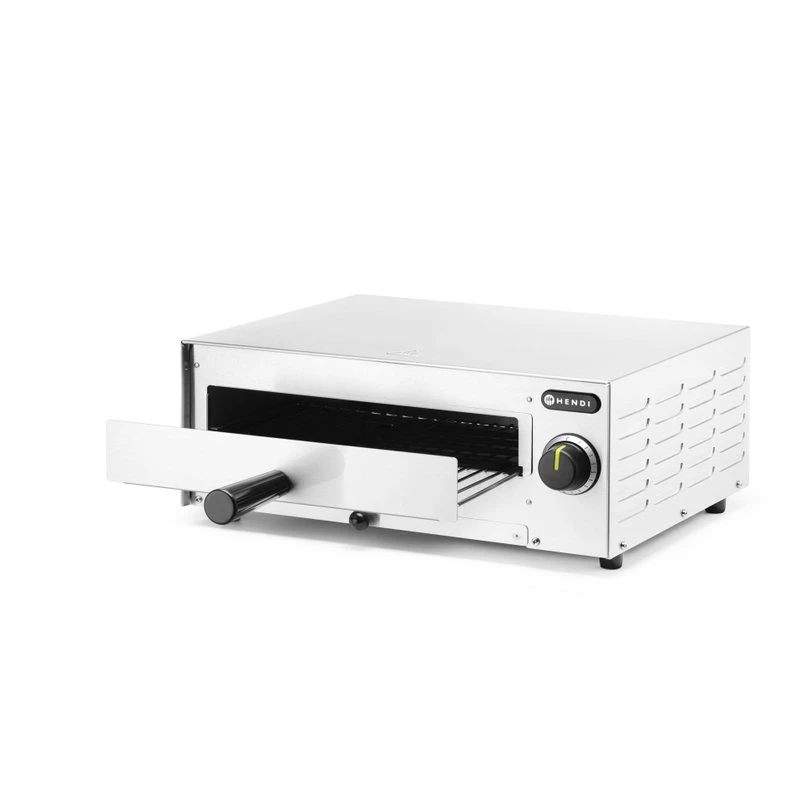 Pizzaovn rustfritt stål 480x420x195 mm 230V 1450W 220306 by Hendi color Svart