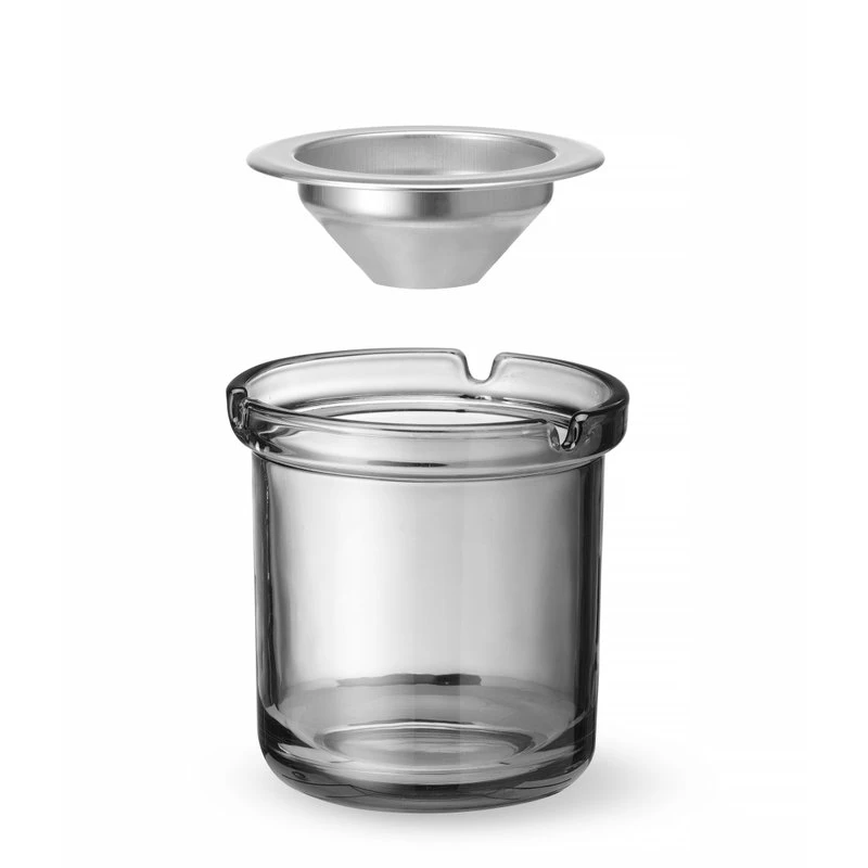 Glassaskebeger med trakt rustfritt stål 98x99 mm 440117 by Hendi color Svart