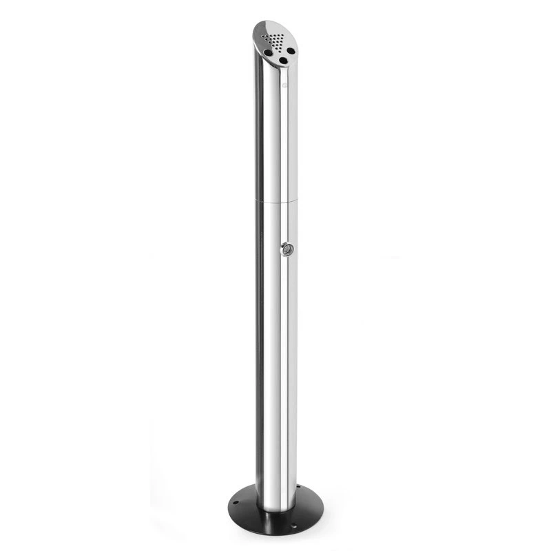 Stående askebegerstolpe rustfritt stål 170x920 mm 440223 by Hendi color Svart