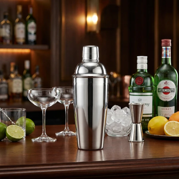 Cocktailshaker rustfritt stål 0,75 l 80x240 mm 593004 by Hendi color Svart