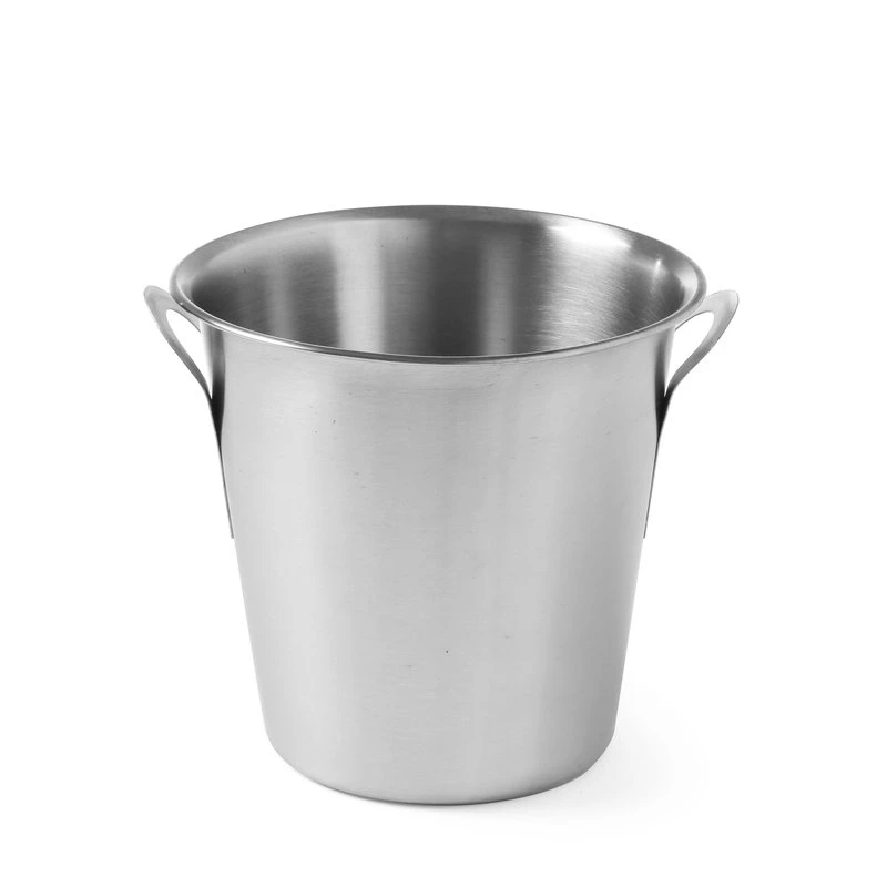 Vinkjøler med tulipanhåndtak rustfritt stål 3,5 l 210x210 mm 593103 by Hendi color Svart