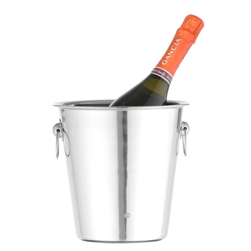 Vinkjøler med ringhåndtak 3,3 l rustfritt stål 220x190 mm 593202 by Hendi color Svart