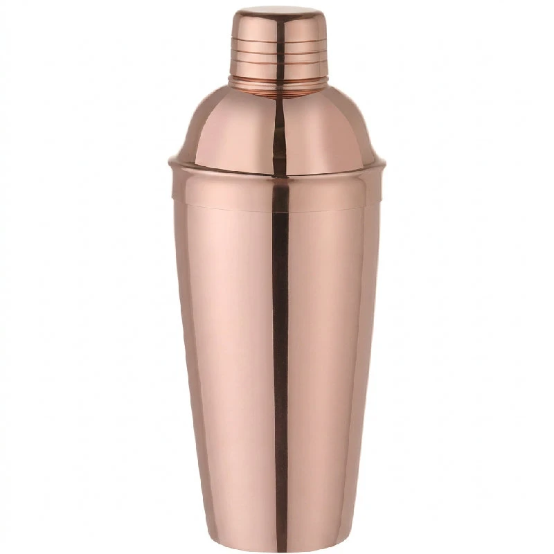 Cobbler shaker 3-delt 0,75 l rustfritt stål kobberlook 596425 by Hendi color Svart