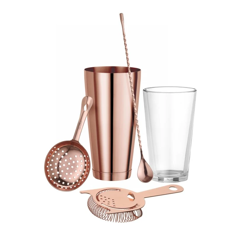 Julep-strainer rustfritt stål kobberlook 160x76 mm 596524 by Hendi color Svart