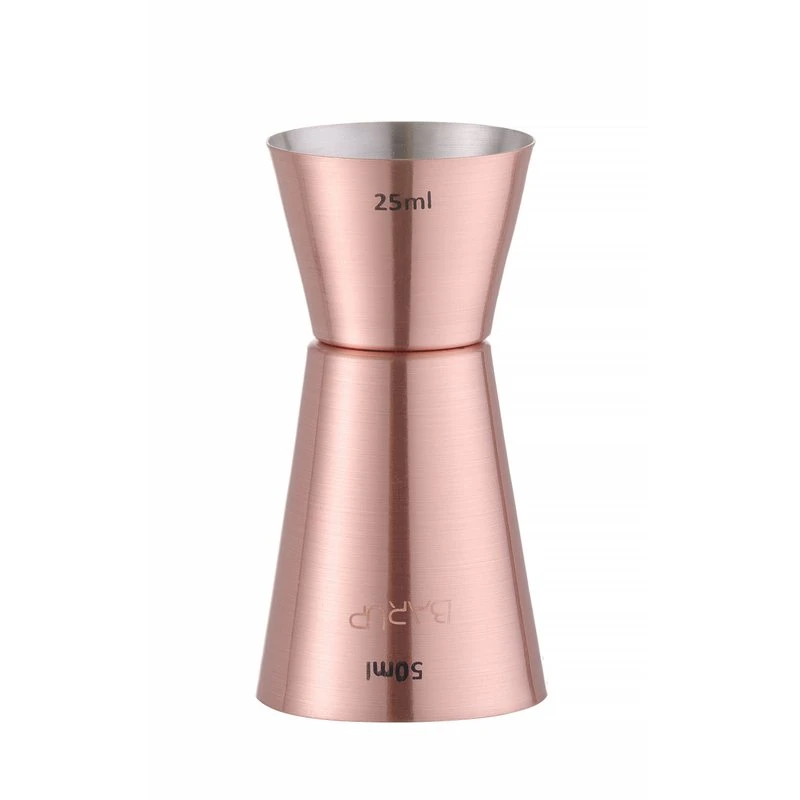 Jigger 25 + 50 ml rustfritt stål kobberbelegg 596548 by Hendi color Svart