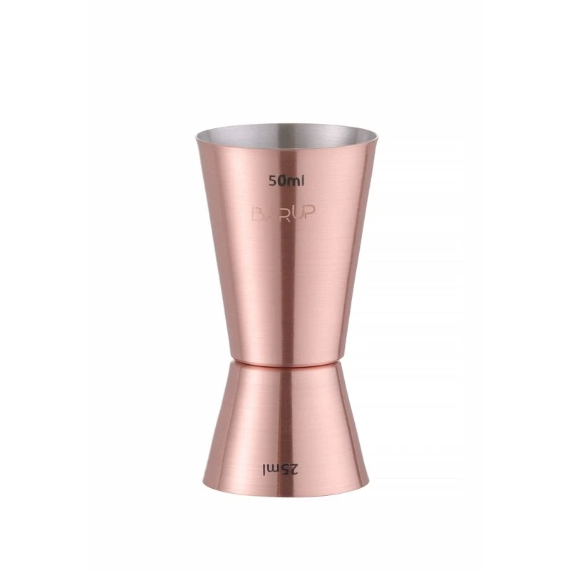 Jigger 25 + 50 ml rustfritt stål kobberbelegg 596548 by Hendi color Svart