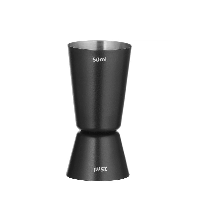 Heavy Jigger sort 25 + 50 ml 40x85 mm 596647 by Hendi color Svart