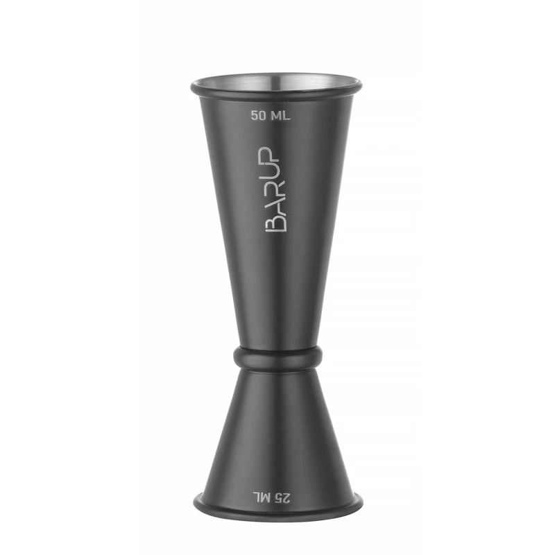 Jigger med ring sort 25-50 ml 596654 by Hendi color Svart