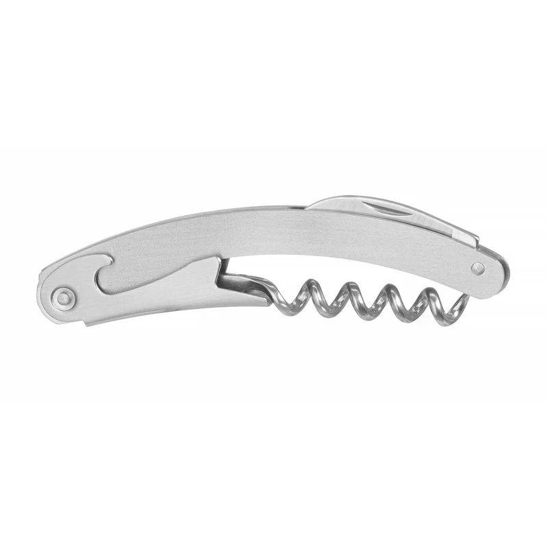 Kelnerkorketrekker buet rustfritt stål 110 mm 3 funksjoner 597200 by Hendi color Svart
