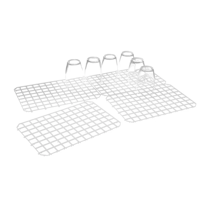 Dreneringsmatte PP sammenkoblbar 313x290 mm - 5 stk. 597958 by Hendi color Svart