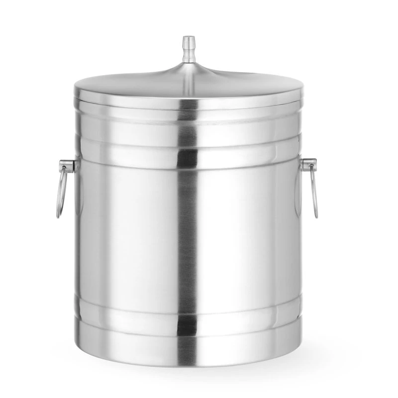 Isbøtte dobbeltvegget 5 l rustfritt stål 200x230 mm 594704 by Hendi color Svart