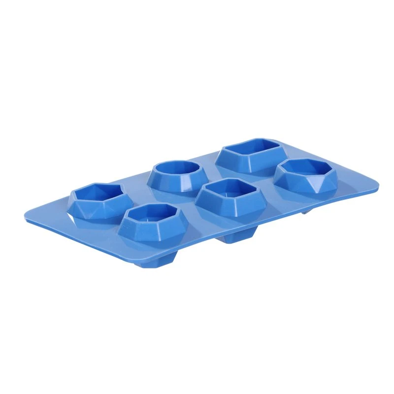 Isbitform edelstensformet silikon 6 stk. 679012 by Hendi color Svart