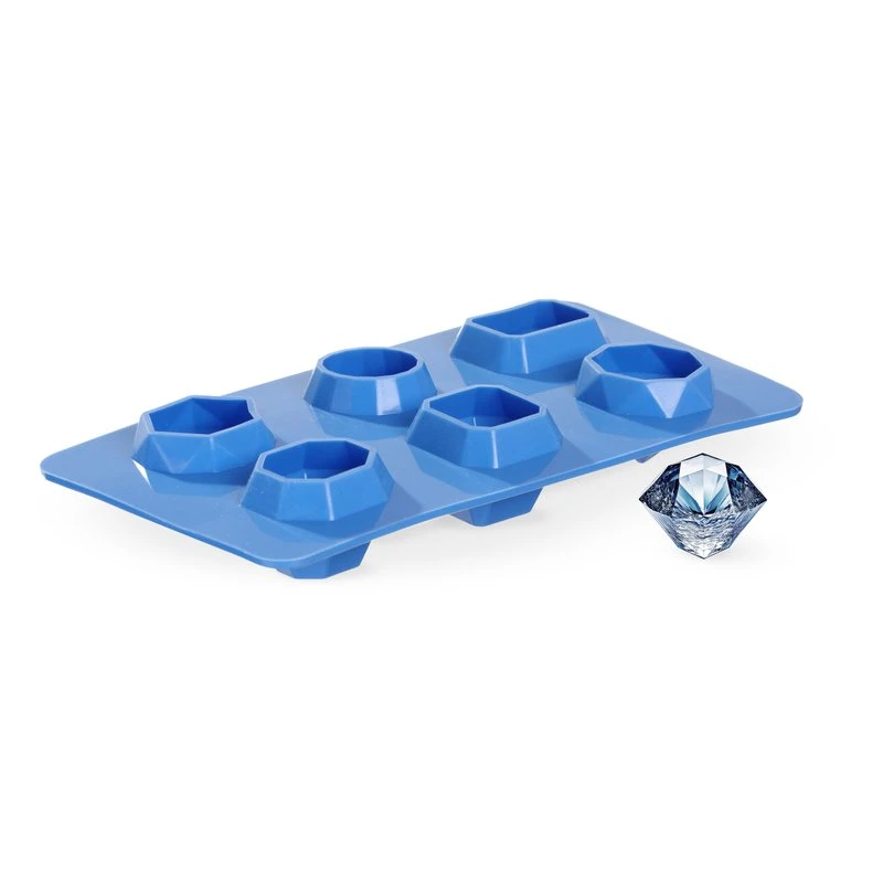 Isbitform edelstensformet silikon 6 stk. 679012 by Hendi color Svart