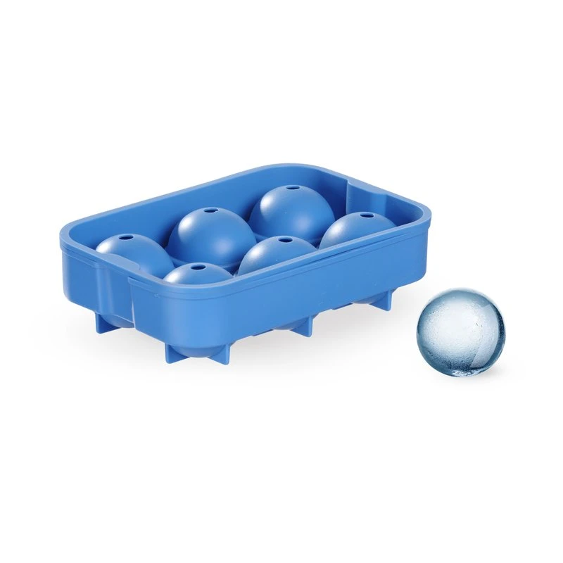Isbitform kuleformet 6 stk. silikon 679029 by Hendi color Svart