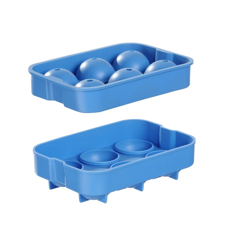 Isbitform kuleformet 6 stk. silikon 679029 by Hendi color Svart