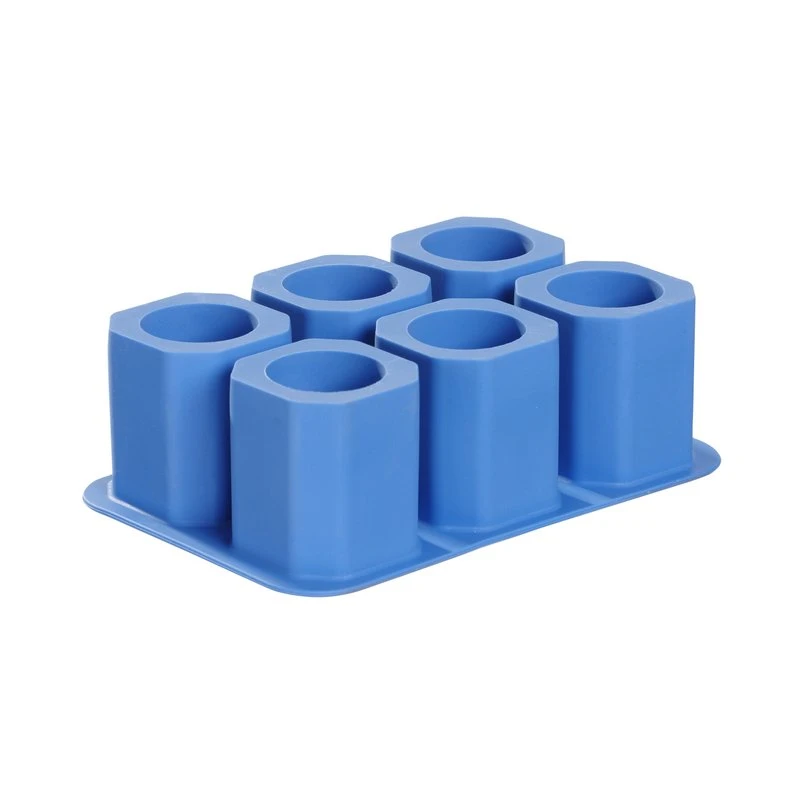 Isterningbrett til 6 is-shotglass i silikon 679050 by Hendi color Svart