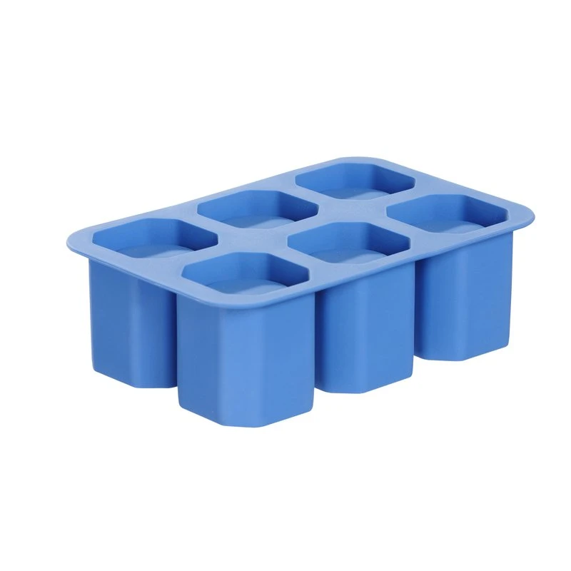 Isterningbrett til 6 is-shotglass i silikon 679050 by Hendi color Svart