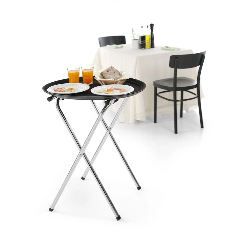 Serveringsbrett ovalt XL 735x600 mm FRP 508831 by Hendi color Svart